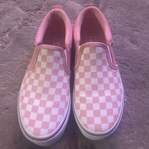Girls slide shoes pink and white size 3